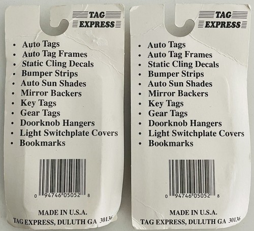 Tag Express Tampa Bay Devil Rays Key Chain Vintage NOS NIB Made In USA Lot Of 2 - Picture 4 of 4