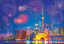 Eurographics Toronto Fireworks 200 Piece Jigsaw Puzzle