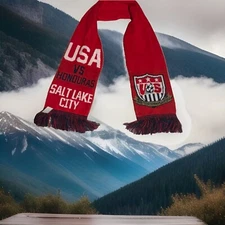 2013 USMNT vs Honduras Scarf USA US Soccer Centennial Proof Through The Night
