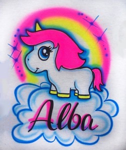 Cutest-Rainbow-Unicorn-Airbrush-Shirt-Name-Included