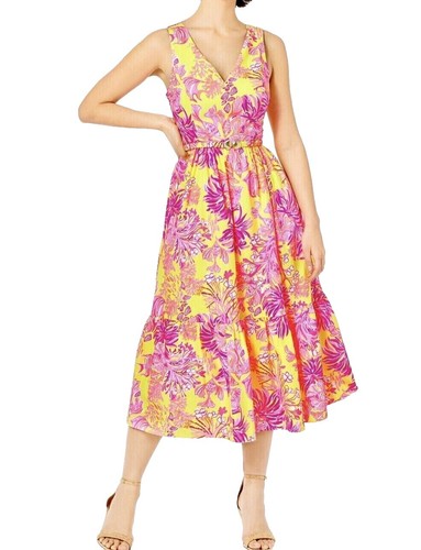 NWT Lilly Pulitzer Kipton Romper Calla Yellow Pineapple Pucker