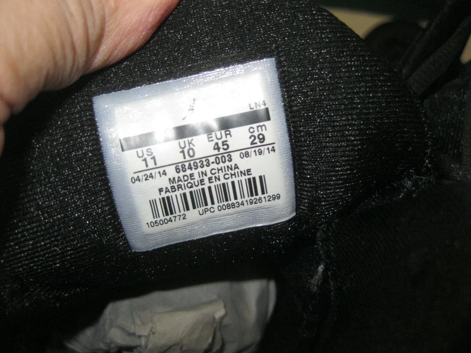  Jordan Super. Tênis de basquete Fly 3 684933 003 preto/branco masculino tamanho 11 -11,5 - Imagem 2 de 4