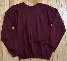 vtg 1960s sears kings road sweatshirt maroon med. 38-40 euc