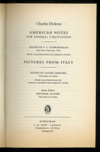 CHARLES DICKENS American Notes & Pictures from Italy signed editor Leonee Ormond - Picture 3 of 4