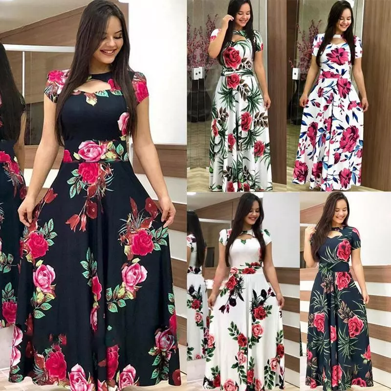 Ropa De Moda Para Mujer Vestidos Largos Elegantes Casuales Fiesta De Larga  New