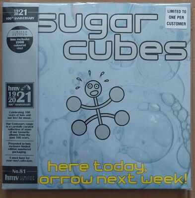 Sugarcubes - Here Today, Tomorrow, Next Week - UK 2022 HMV Pink Vinyl LP