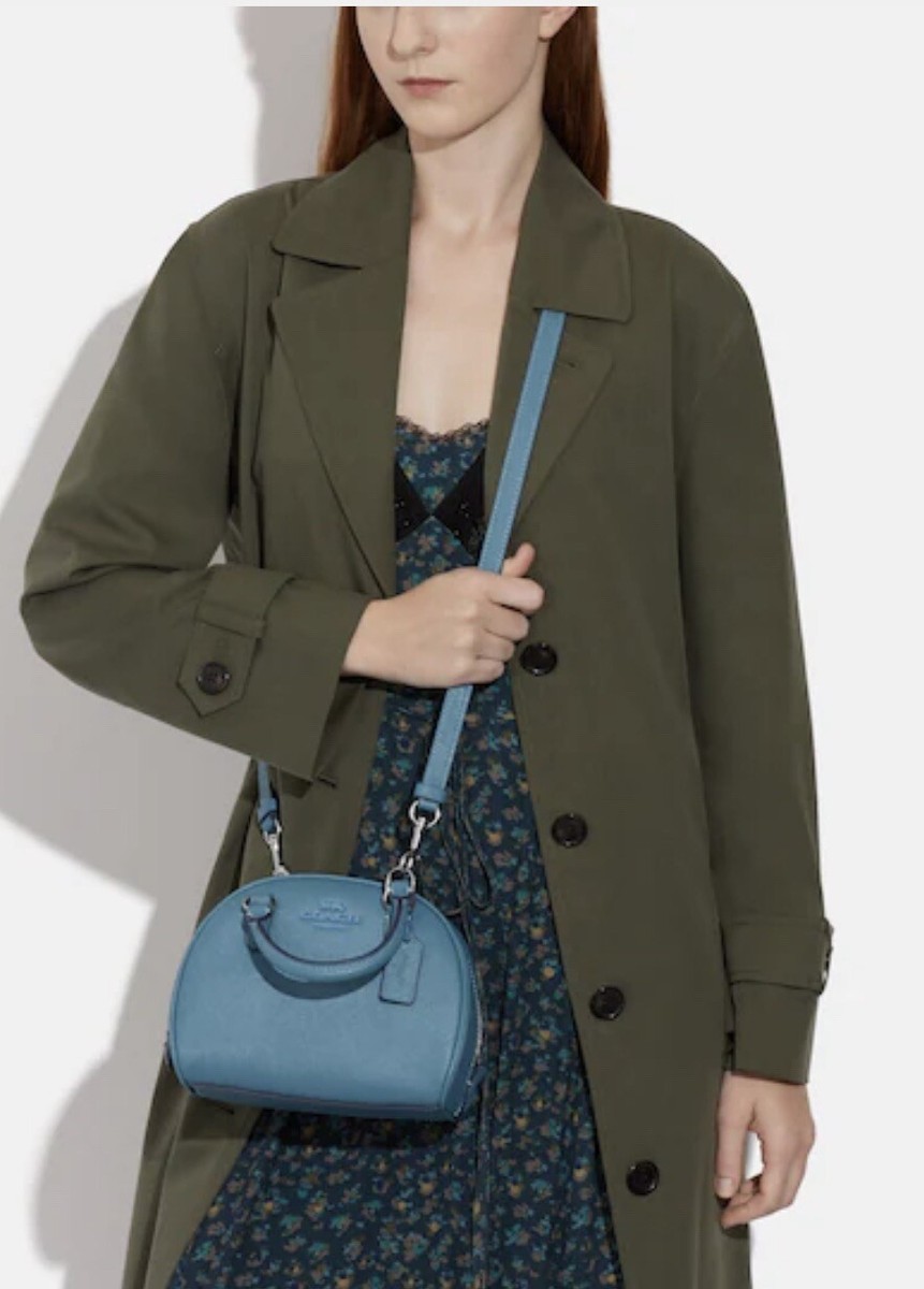 NWT Coach Sydney Satchel PACIFIC BLUE LEATHER CC783 | eBay