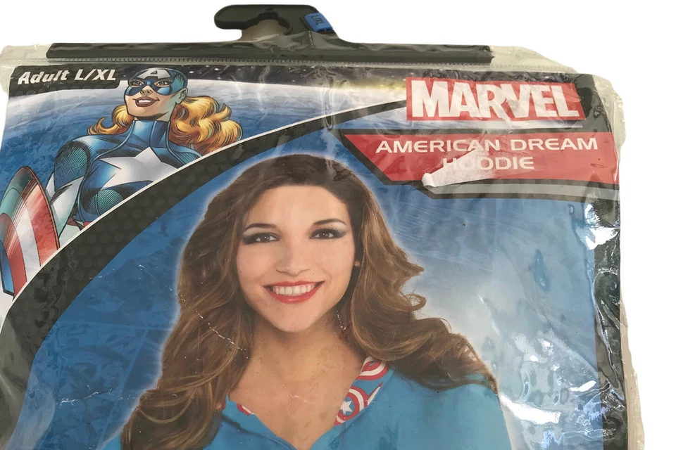 SUDADERA MUJER MARVEL AMERICAN DREAM CREMALLERA SUDADERA CON CAPUCHA SUPER HERO ADULTO L/XL Foto 2 de 4