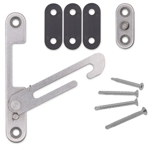 uPVC Window Restrictor Child Lock Restrictor Safety Catch Hook Universal