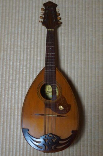 Mandolin SUZUKI Stringed Instrument Mother of Pearl Inlay Leaf Pattern No.226