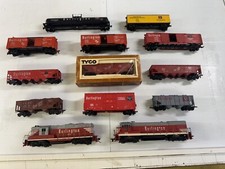 HO Scale Lot ALL CB Q BURLINGTON ROUTE 2 Engines 5 Hoppers 5 Box Cars 1 Tanker