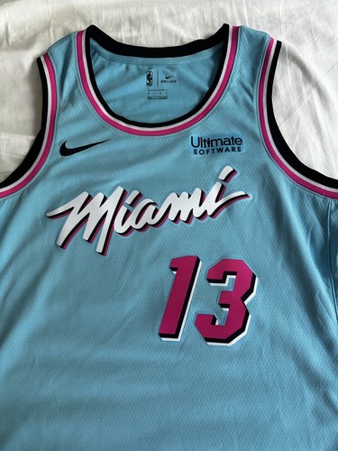 Nike Miami Heat Vice City Bam Adebayo Swingman Jersey 48 L NBA Ultimate Software - Picture 2 of 7