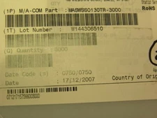 10 MA-COM MASWSS0130TR GaAs DPDT Diversity Switch IC's