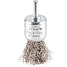 Bosch PRO 0,3 mm gecrimpte Inox Stahldraht Bleistiftb&uuml;rste 25 mm 6 mm Schaft
