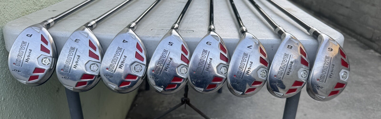 iDrive Hybrid Golf Club Set (8 Clubs) P, 3,4,5,6,7,8,9 Majek K5S Senior