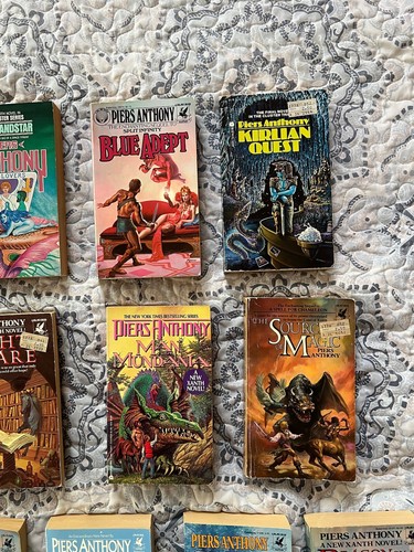 Piers Anthony Paper Back Lot Of 14 Xanth Adept Thousandstar Del Rey Sci Fi VTG - Imagen 5 de 9