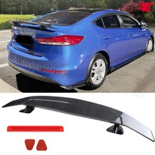 For Hyundai Elantra Sedan 46 Racing Rear Trunk Wing Spoiler Lip Carbon Style For Hyundai Elantra Sedan 46 Racing Rear Trunk Wing Spoiler Lip Carbon Style
