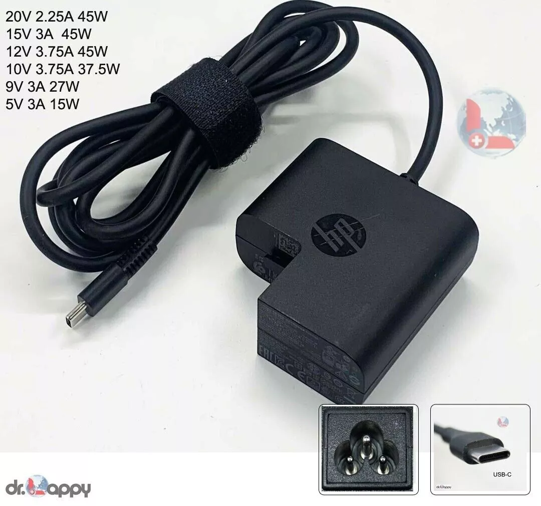 Chargeur Adaptateur Original 45W HP ProBook 440 G7 9FP36LT USB-C