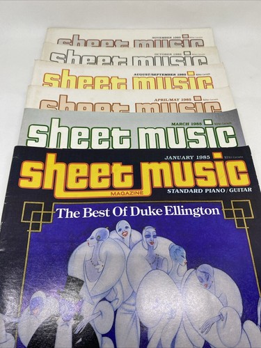 Sheet Music Magazine Lot - 1985 - 6 Issues - Bild 1 von 13