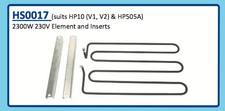 2300W 230V ELEMENT AND INSERTS HS0017 HP10 (V1, V2) HP505A
