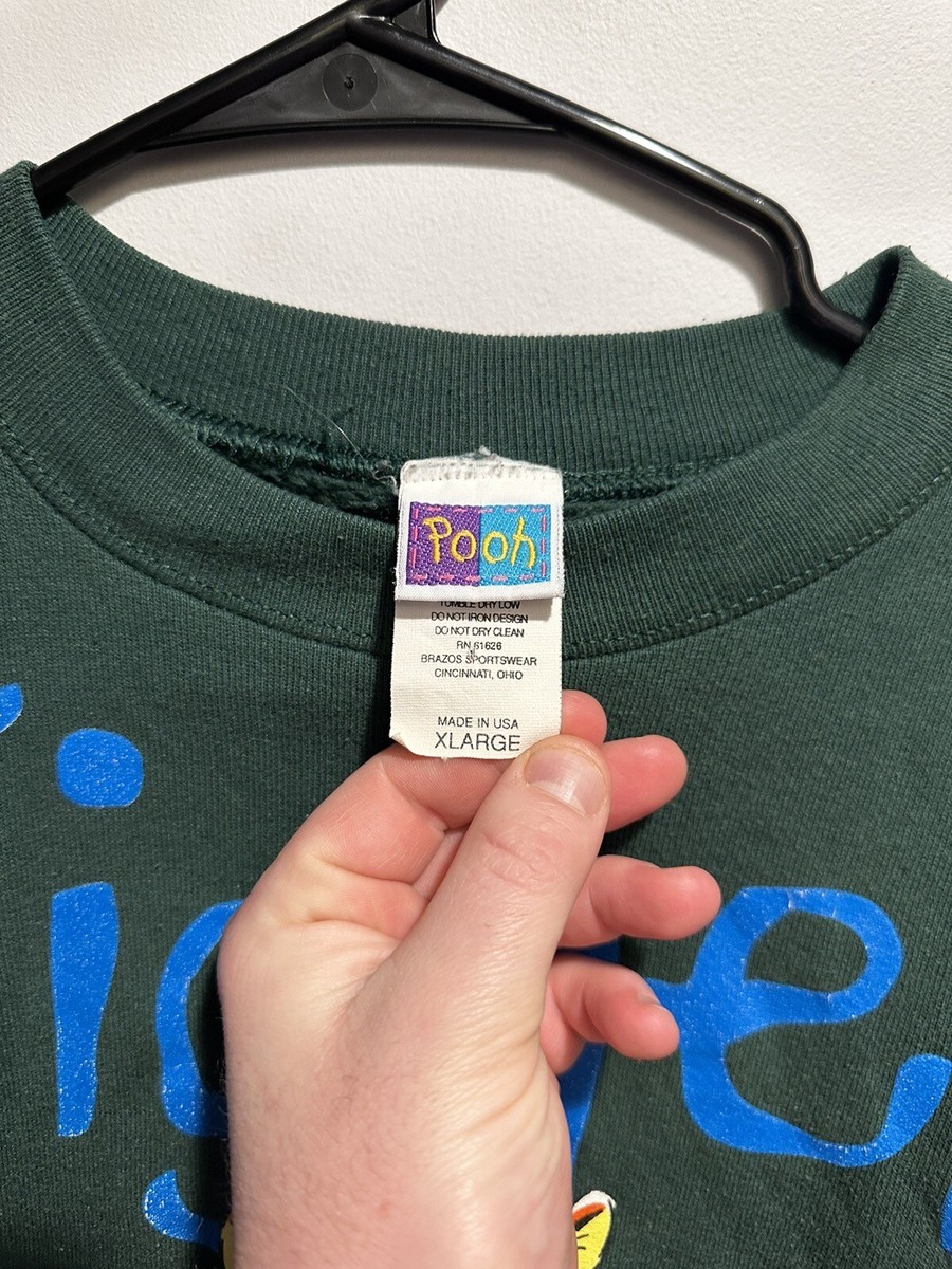 Vintage Tigger Disney Crewneck Made In USA Size XLarge Forest