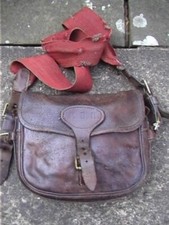 Borsa vintage in pelle 75 cartucce 8..