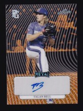 2023 Leaf Perfect Game Metal TALAN BELL 🔥 Auto 1/1 Orange Mojo