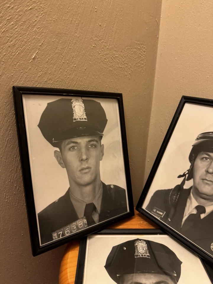 Lote de 3 Fotos De Colección Años 50 60 70 D.C. Oficial de Policía Progresión Carrera Foto 3 de 4