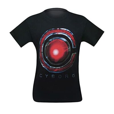 #ad #ad SuperHeroStuff Cyborg Symbol Justice League Movie Mens T Shirt Medium $21.95