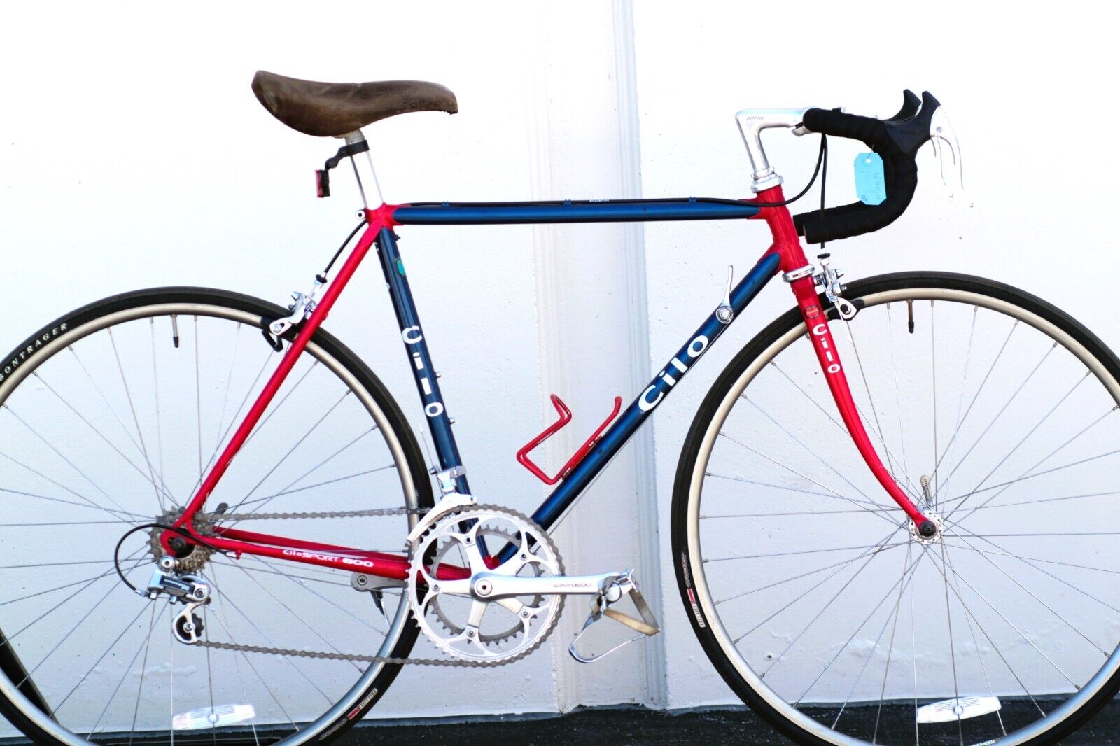Cilo Sport 600 Classic Swiss Lugged Tange Steel Road Bike blue/red - Small - VGC