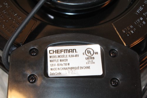 Chefman RJ04-4RV Perfect Pour Volcano Belgian Waffle Maker NO Mess NEW Open Box - Picture 10 of 10