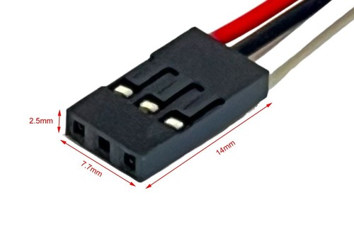 3Pin Dupont 2.54mm pitch BEC Female Housing Connector socket plug wire 30cm x 10 - Picture 3 of 5