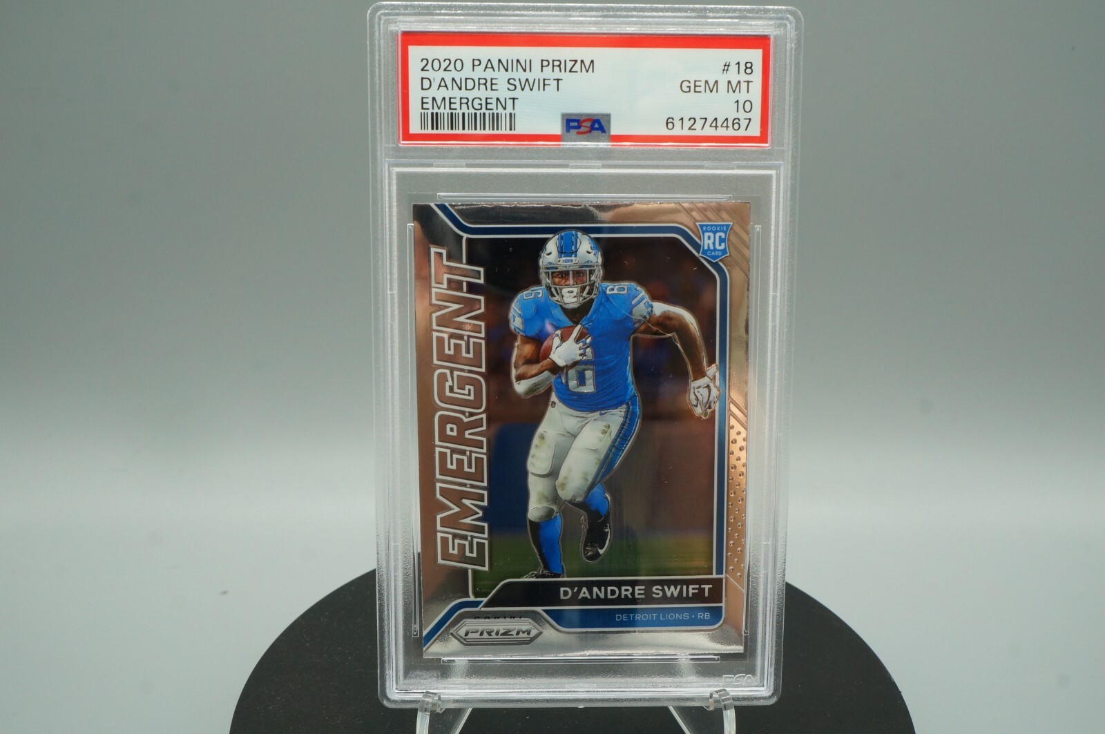 D'Andre Swift Panini Prizm Emergent #18 Base