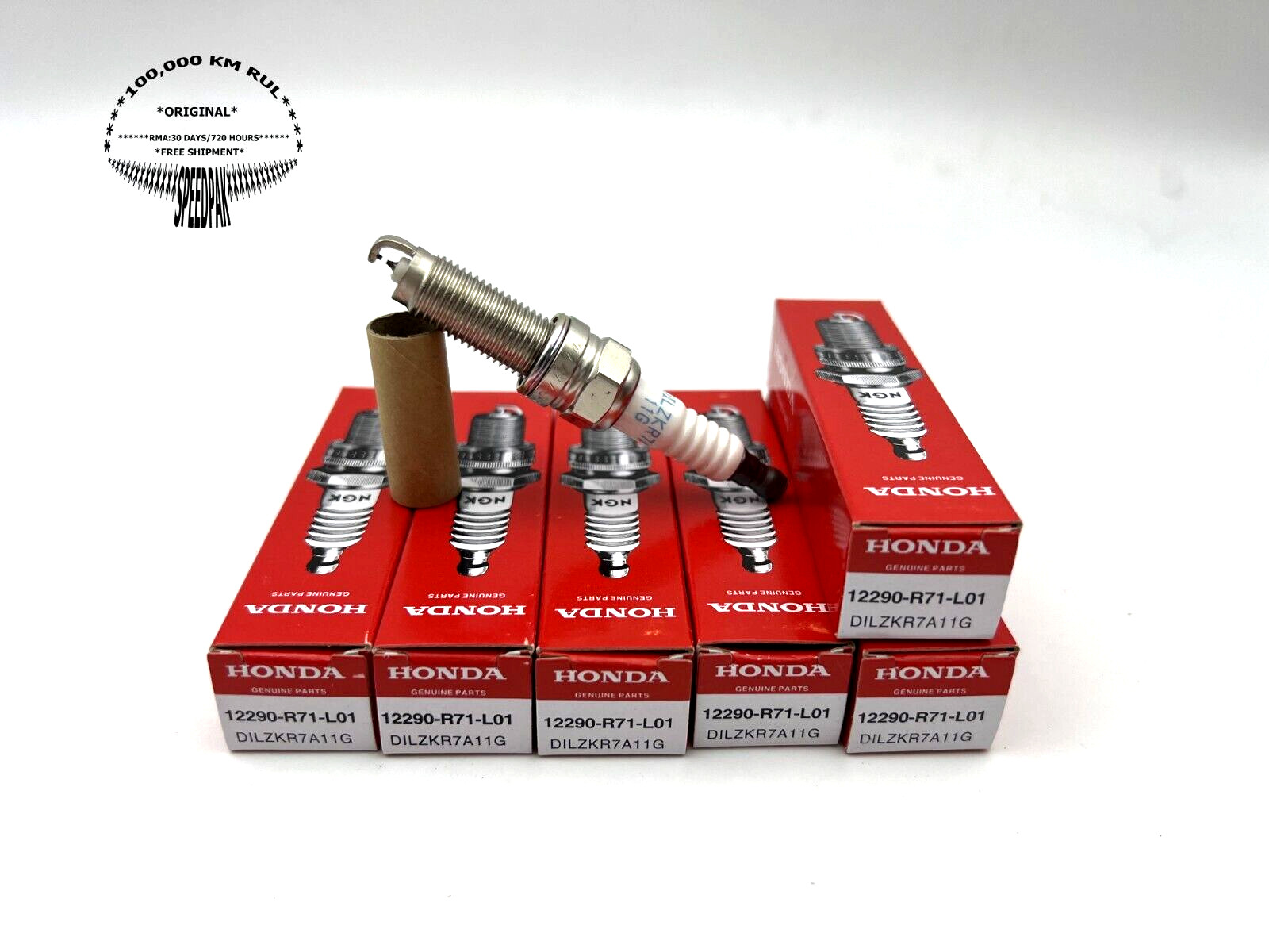 6x 12290R71L01 92924 Spark Plug DILZKR7A11G Fit For Honda Accord V6 Odyssey TL