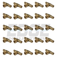  25 PACK  3/8 HOSE BARB TEE X 1/4 MALE NPT Brass Pipe 3 WAY Fitting Fuel Water