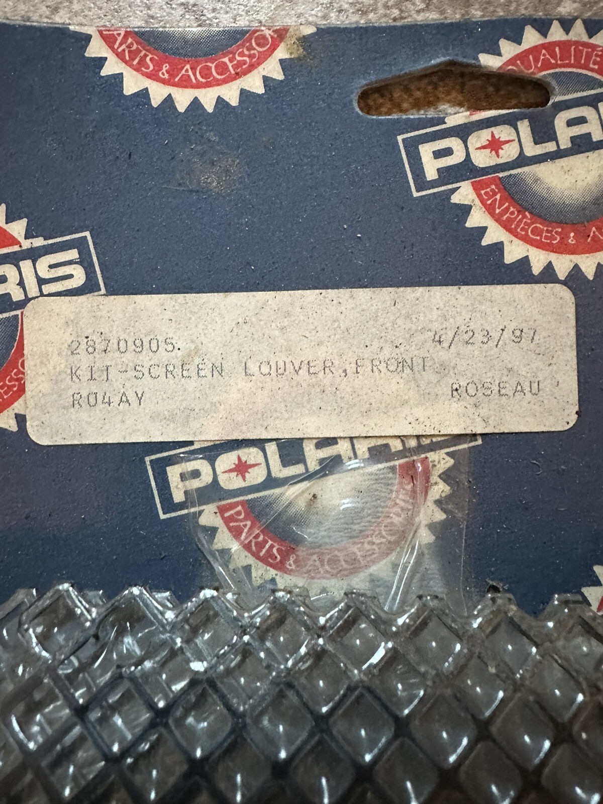 Polaris Snowmobile Hood Vent Screen Louver Front Kit Ro3ay 2870905 for