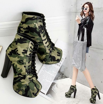camo booties