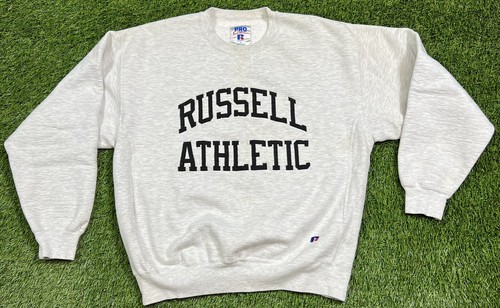 VTG 90's Russell Athletic Pro Cotton Crew Neck Sweatshirt Men's L Gray USA | eBay