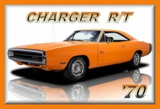 1970 Dodge CHARGER R/T MOPAR, Toolbox - Refrigerator Magnet, 42 MIL