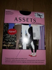 Marvelous Mama Assets by S. Blakely Black Lucky Leggings Maternity Size 1 