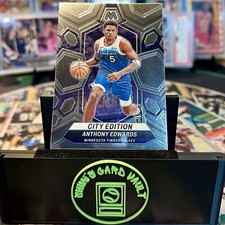 2023-24 Panini Mosaic #273 Anthony Edwards City Edition Silver Holo Timberwolves