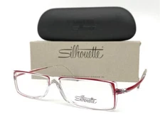 Silhouette 2838 10 6071 Transparent Red  / Demo lens 54mm Eyeglasses