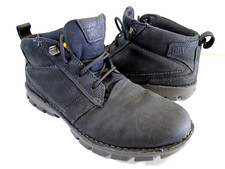 Botas impermeables Caterpillar de cuero Parker para hombre talla 9 botas negras medianas P720637