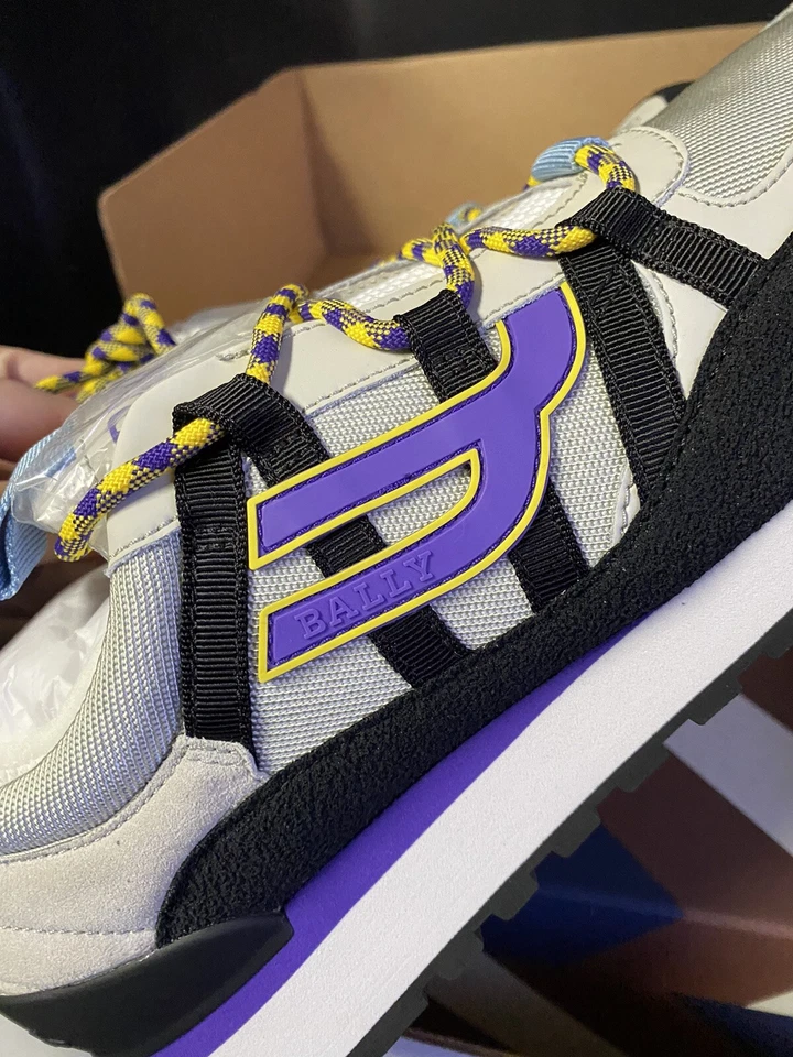 Zapatillas Bally Glick 107 Blanco, Negro y Púrpura Talla US 9, EU 42 Foto 3 de 4