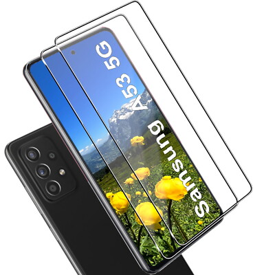 Für Samsung Galaxy A53 5G Echt Glas Display Schutz Panzerfolie 9H Schutzglas 2x