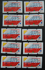 Niederlande 1989: Posten labels FRAMA ATM SFS, MN 1, Wertstufe 55 C., gestempelt