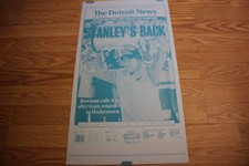 2002 Detroit Red Wings News PRINTING PLATE 
