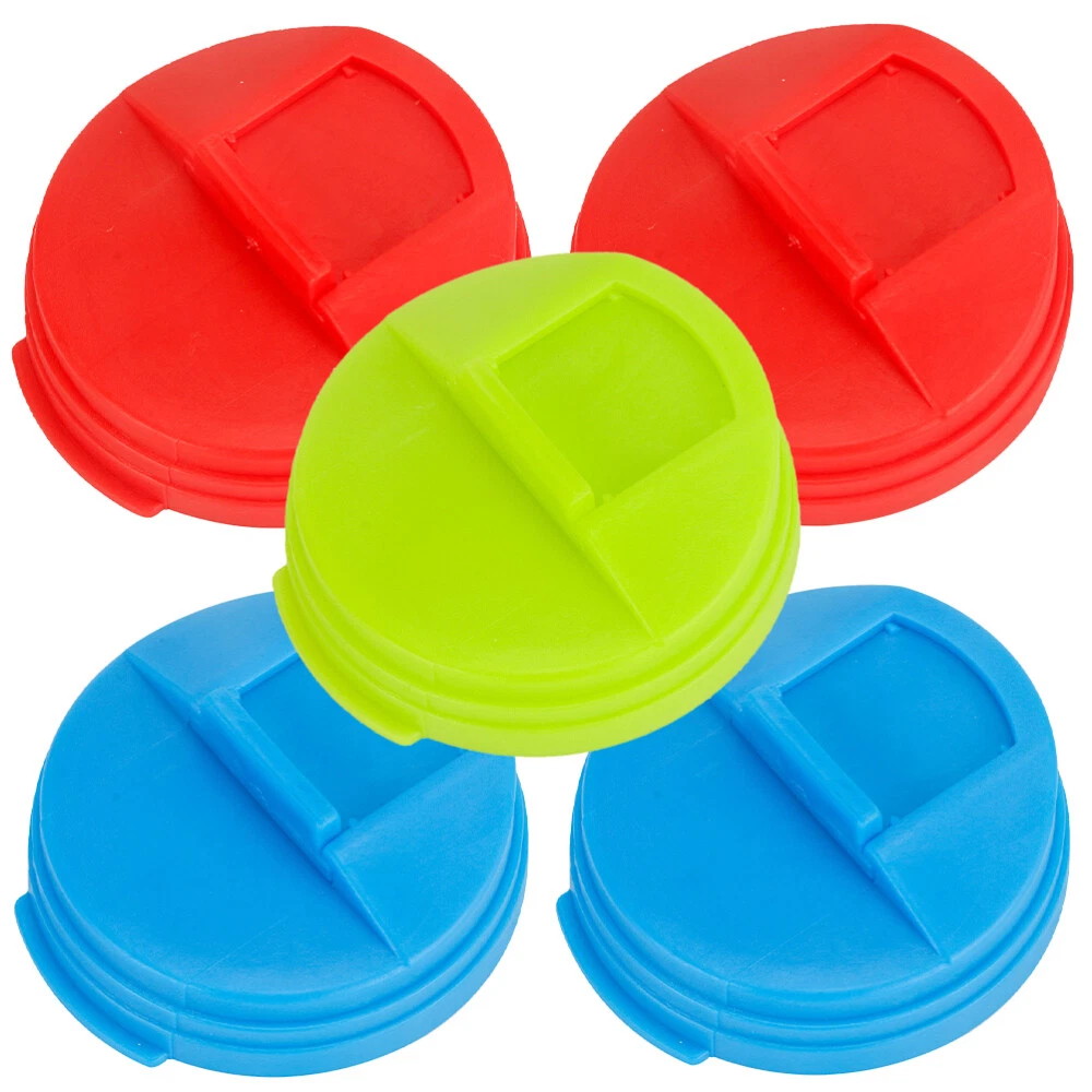 5 Pcs plastic can caps Silicone Can Caps Spill proof Lids Cans Bottle Soft Drink