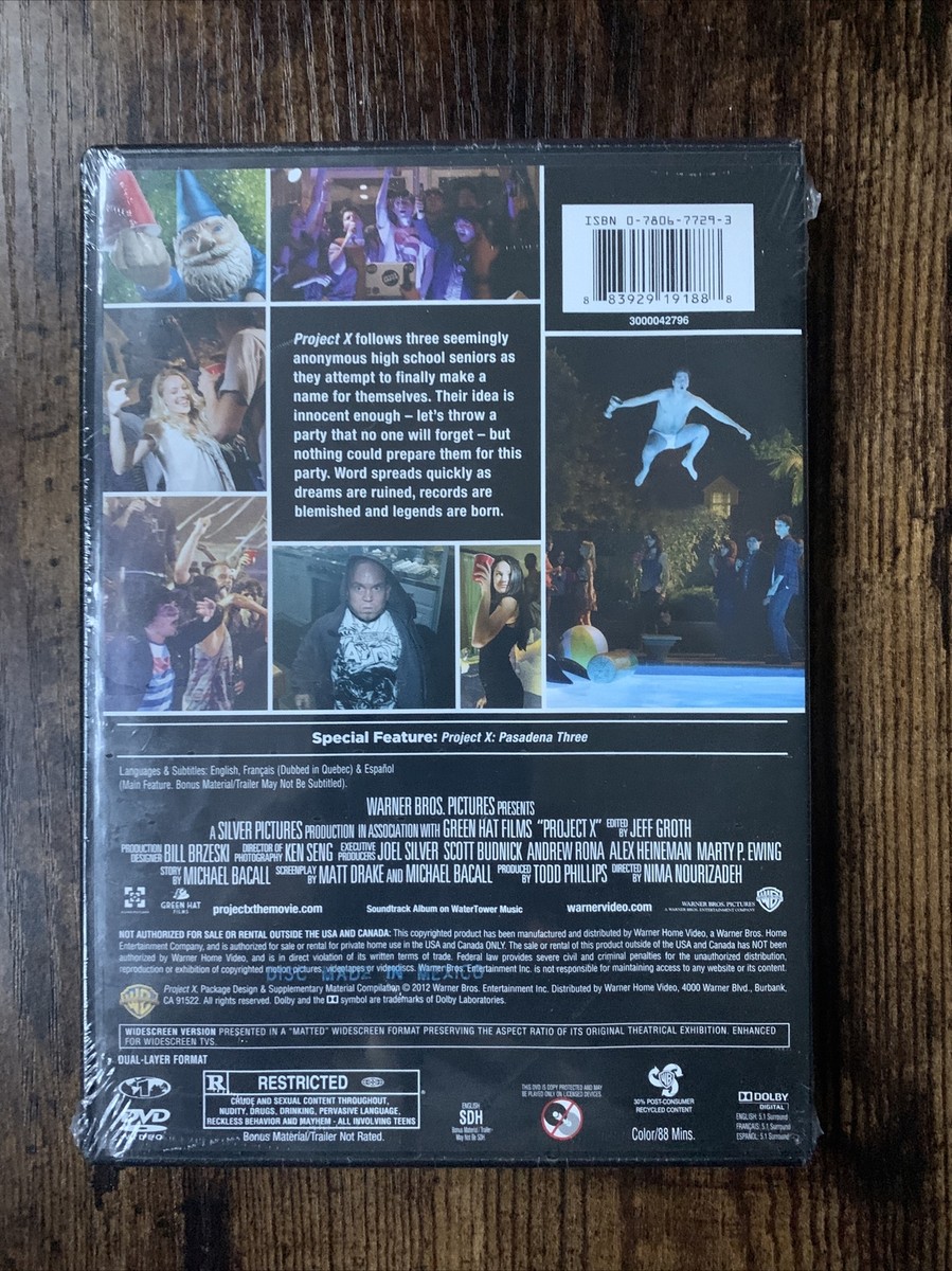 Project X (DVD, 2012) 883929191888| eBay