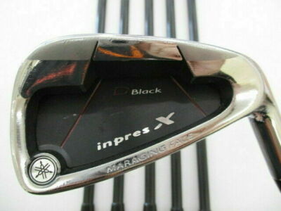 【メ0601-14】YAMAHA inpres X D BLACKアイアン6本 YAMAHA INPRES D BLACK JAPAN MODEL 6Pcs DX-508i Stiff Regular Flex